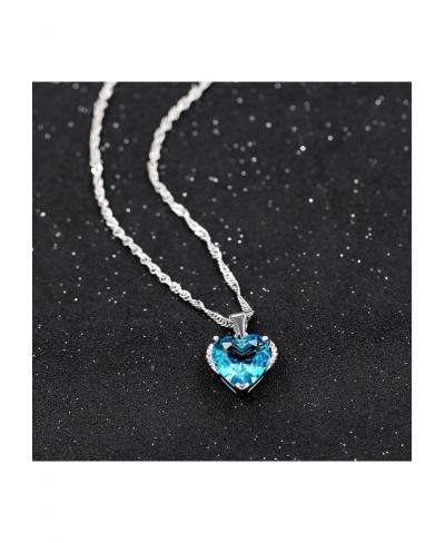 Crystal Heart Pendant Necklace Wedding Promise Jewelry Women DZ006 $8.01 Pendant Necklaces