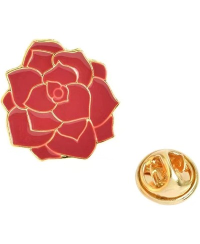 Red rose enamel lapel pins Suitable for clothes backpack Enamel pin Can be used for party everyday enamel pins (red)Creative ...