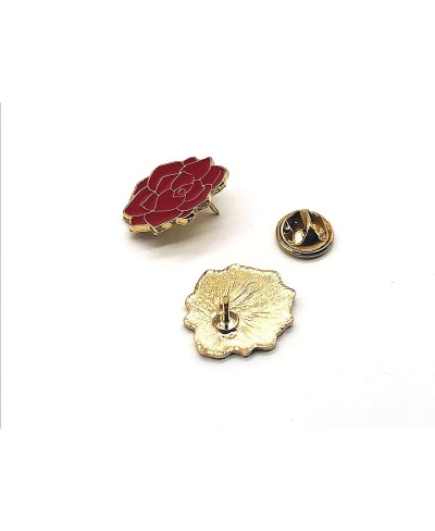 Red rose enamel lapel pins Suitable for clothes backpack Enamel pin Can be used for party everyday enamel pins (red)Creative ...