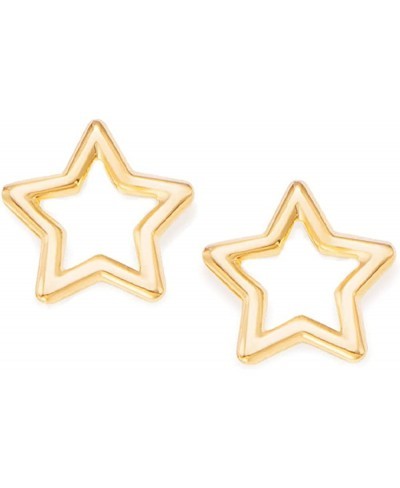 18K Gold-Plated Star Stud Earrings Cute Handcrafted Earring Set $18.12 Stud