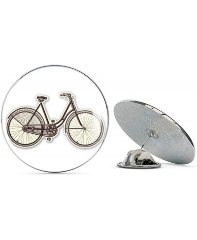 Vintage Bicycle Illustration Round Metal 0.75" Lapel Pin Hat Shirt Pin Tie Tack Pinback $9.25 Brooches & Pins