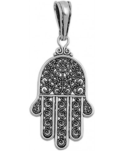 Unique Silver Hand Design .925 Sterling Silver Pendant Necklace $17.58 Pendants & Coins