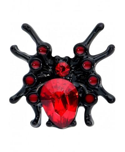 Womens 16G Black PVD Steel Red Accent Spider Labret Monroe Lip Ring Tragus Cartilage Stud 5/16 $14.98 Piercing Jewelry