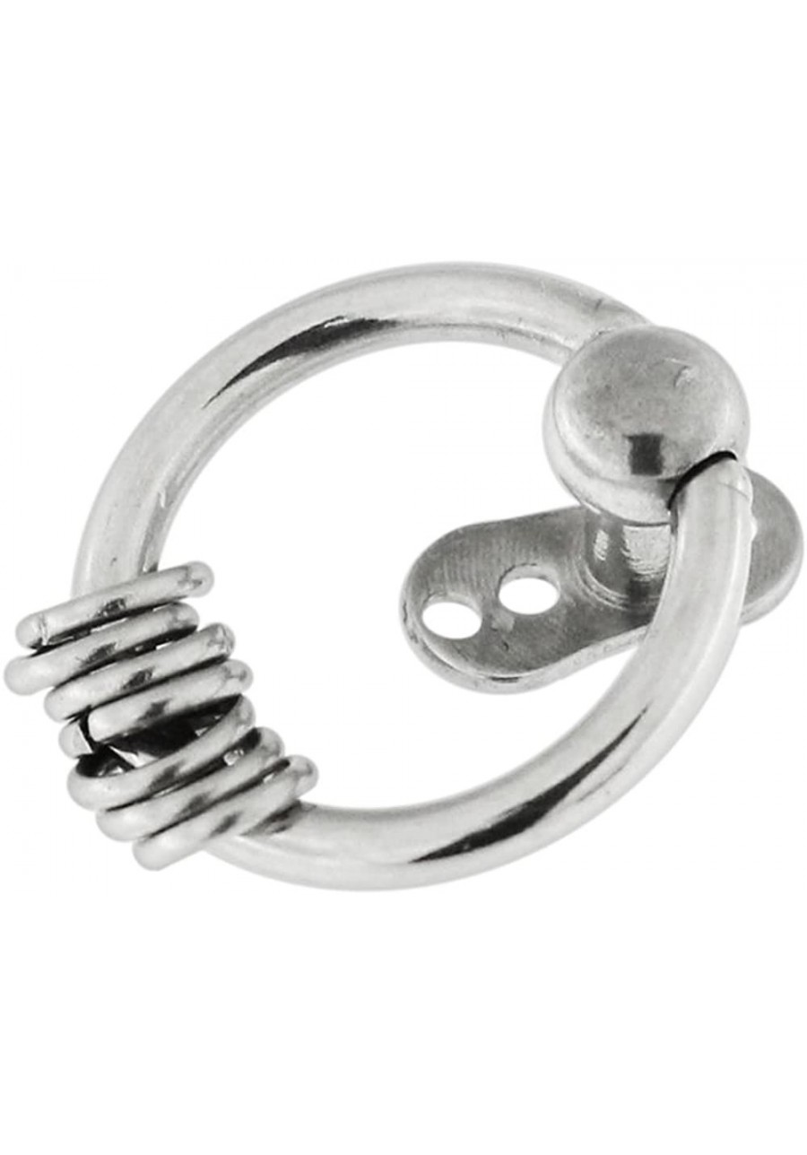 Multi Hoop Ring in Captive Bead Ring Top with G23 Grade Titanium Base Dermal Anchor Piercing $8.63 Piercing Jewelry