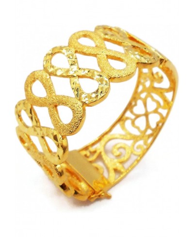 Carve Thai Gold Plated Bangle 24k Thai Baht Yellow Gold Filled Bracelet 36 Gram Size 6.5 inch Jewelry Women $40.47 Bangle