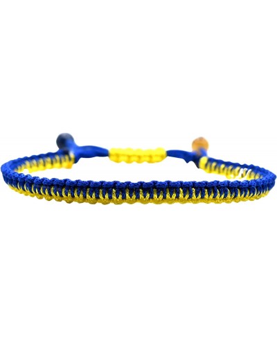 Ukraine Bracelet Ukraine Flag Healing Crystal Bracelet - Ukraine Jewelry for Women Men Kids (Ukrainian Macrame) $10.63 Strand