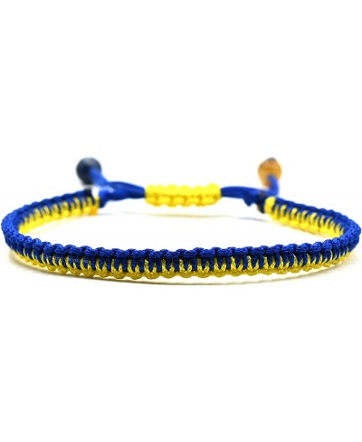 Ukraine Bracelet Ukraine Flag Healing Crystal Bracelet - Ukraine Jewelry for Women Men Kids (Ukrainian Macrame) $10.63 Strand