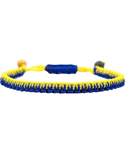 Ukraine Bracelet Ukraine Flag Healing Crystal Bracelet - Ukraine Jewelry for Women Men Kids (Ukrainian Macrame) $10.63 Strand