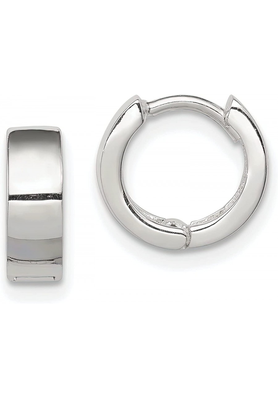 Sterling Silver Huggie Hoop Earrings Ear Jewelry $26.30 Hoop