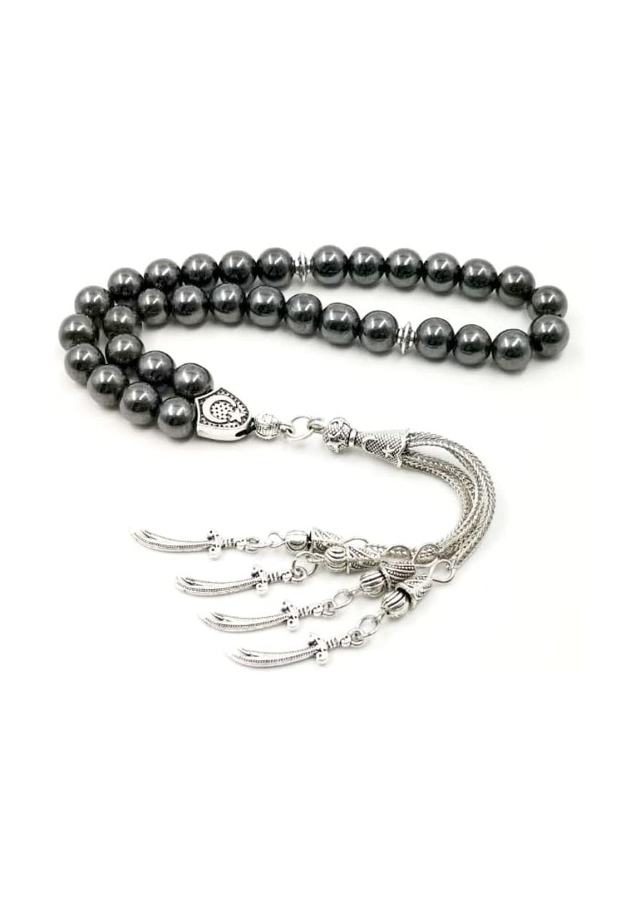 Tasbih Natural Hematite muslim prayer bead misbaha Islamic Eid Adha Gift $9.27 Strands