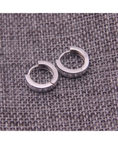 Women's 925 Sterling Silver Beautiful Circle Hoop - Polished Round Sleep Earrings Ear Hoop Earrings Ear Stud $5.62 Hoop