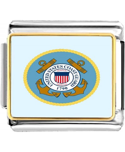 Gold Plated Character Coast Guard Bracelet Link Photo Italian Charm Bracelets $18.47 Charms & Charm Bracelets