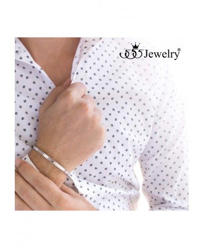 4mm Sparkly Stainless Steel Solid Hinged Bangle Bracelet for Women $18.01 Bangle