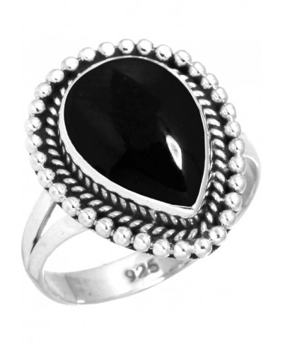 Solid 925 Sterling Silver Gemstone Handmade Ring for Women (99122_R) $27.75 Statement