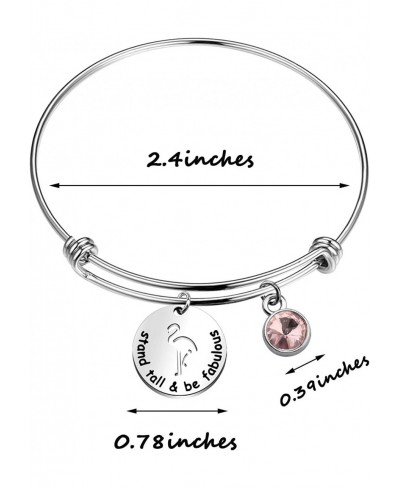 Flamingo Jewelry Stand Tall and Be Fabulous Bracelet Flamingo Bangle Flamingo Tropical Jewelry BFF Gift $11.63 Charms & Charm...