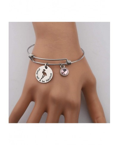 Flamingo Jewelry Stand Tall and Be Fabulous Bracelet Flamingo Bangle Flamingo Tropical Jewelry BFF Gift $11.63 Charms & Charm...