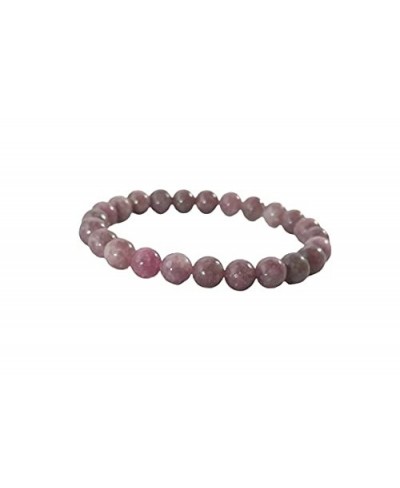 Smooth Pink Tourmaline Beaded Gemstone Bracelet $20.06 Strand