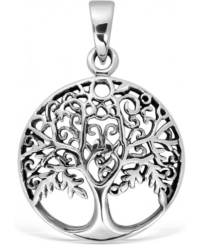 Sterling Silver 925 Charm Celtic Tree of Life Earth Pendant $37.77 Pendants & Coins