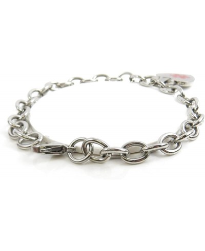 Pre-Engraved & Customized Women's Taking Warfarin Medical Charm Bracelet Steel O-Link $32.17 Identification