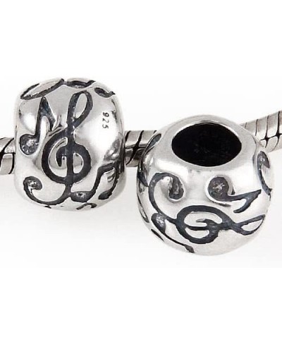 Melody Music Note Charm 925 Sterling Silver Table G Clef Charm for Charms Bracelet $11.73 Charms & Charm Bracelets