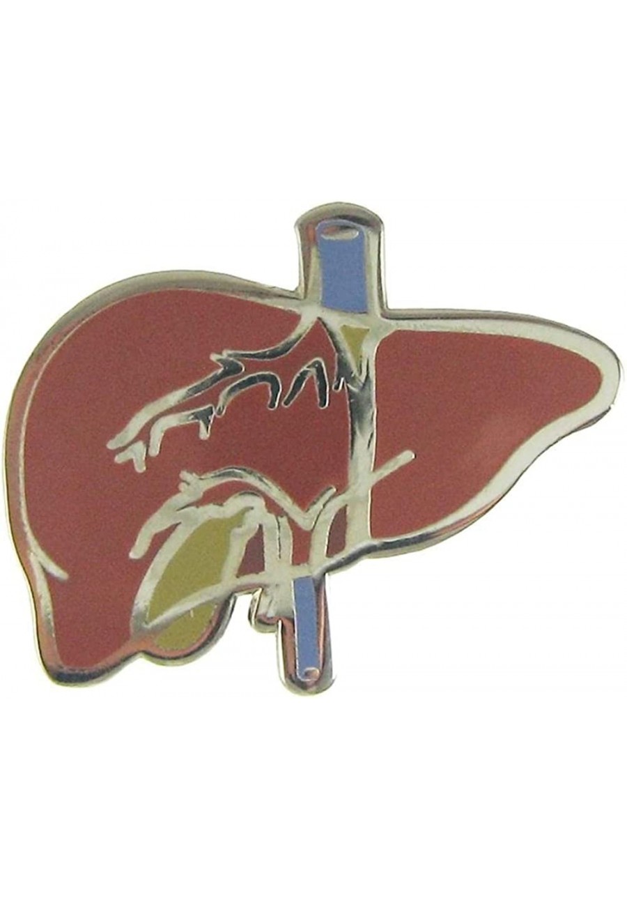 Liver Enamel Lapel Pin $12.21 Brooches & Pins