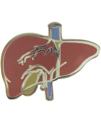 Liver Enamel Lapel Pin $12.21 Brooches & Pins