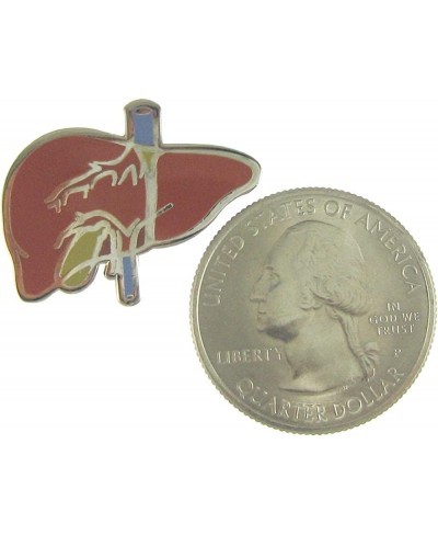 Liver Enamel Lapel Pin $12.21 Brooches & Pins