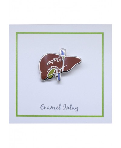 Liver Enamel Lapel Pin $12.21 Brooches & Pins