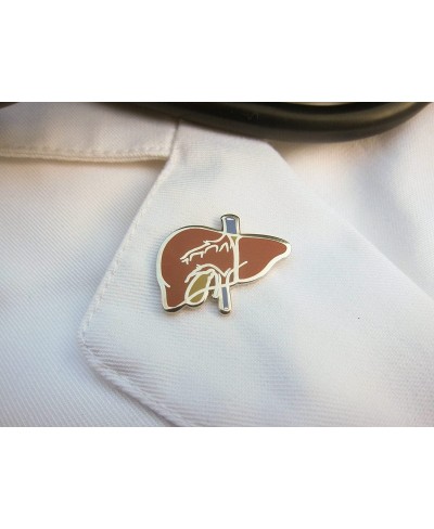 Liver Enamel Lapel Pin $12.21 Brooches & Pins