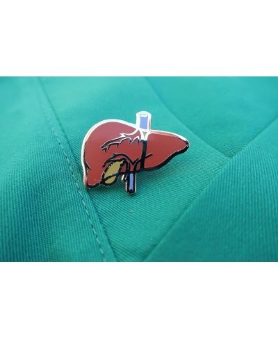 Liver Enamel Lapel Pin $12.21 Brooches & Pins