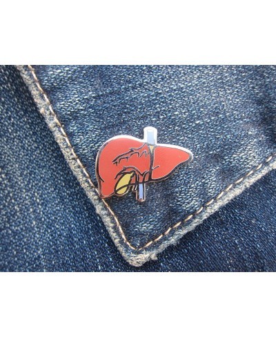 Liver Enamel Lapel Pin $12.21 Brooches & Pins