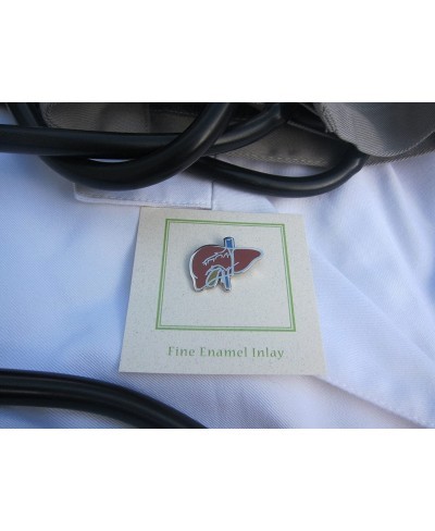 Liver Enamel Lapel Pin $12.21 Brooches & Pins