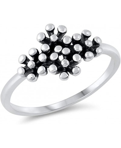 Unique Abstract Simulated Coral Ring New .925 Sterling Silver Band Sizes 4-10 $14.98 Bands