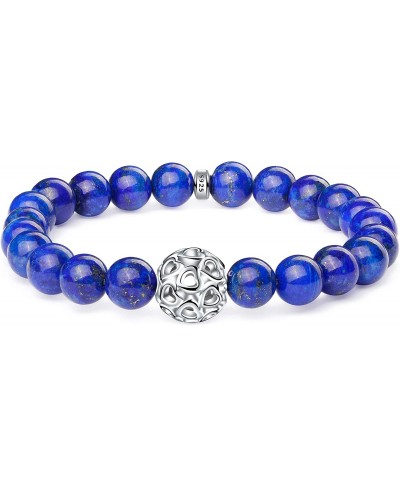 Natural Gemstone Beaded Bracelet for Women 8mm Bead Bracelet Crystal Agate Halloween Bracelet for Women Girls Jewelry Gift $1...