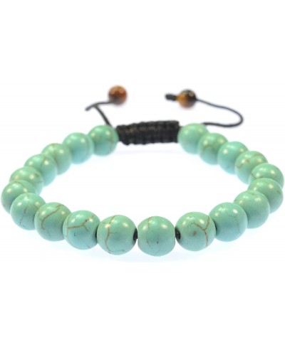 Fashion Jewelry Created-Turquoise Gemstone Bracelet - Good for Healing and Energy - 91025 $11.26 Strand