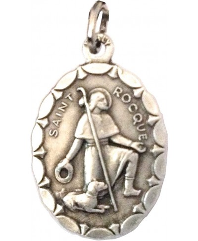 SAINT ROCH OF MONTPELLIER OVAL SHAPE MEDAL - 100% MADE IN ITALY $13.68 Pendants & Coins