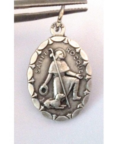 SAINT ROCH OF MONTPELLIER OVAL SHAPE MEDAL - 100% MADE IN ITALY $13.68 Pendants & Coins