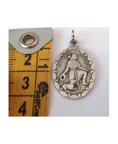 SAINT ROCH OF MONTPELLIER OVAL SHAPE MEDAL - 100% MADE IN ITALY $13.68 Pendants & Coins