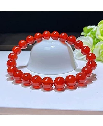 8mm Carnelian Crystal Bracelets Natural Carnelian Gemstone Bracelet for Women Girls Red Carnelian Bracelet Jewelry Gifts $10....