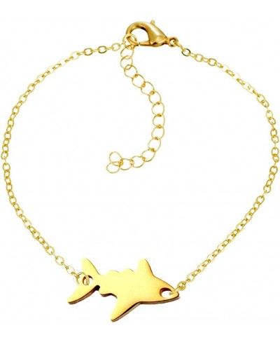 Petite Nautical Sea Shark Whale Bracelet for Women Charm Adjustable Ocean Fish Bnagle Jewelry $17.71 Link