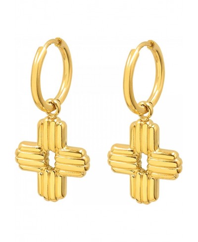 Gold Earrings Dangle Simple Gold Statement Long Dangle Geometric Jewelry Earrings for Women $19.62 Hoop
