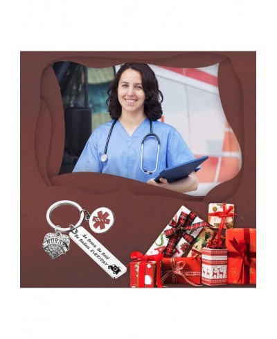 Emergency Nurse Gift EMT Keychain Be Brave Be Bold Be Badass Everyday Nurse Keychain $12.82 Pendants & Coins