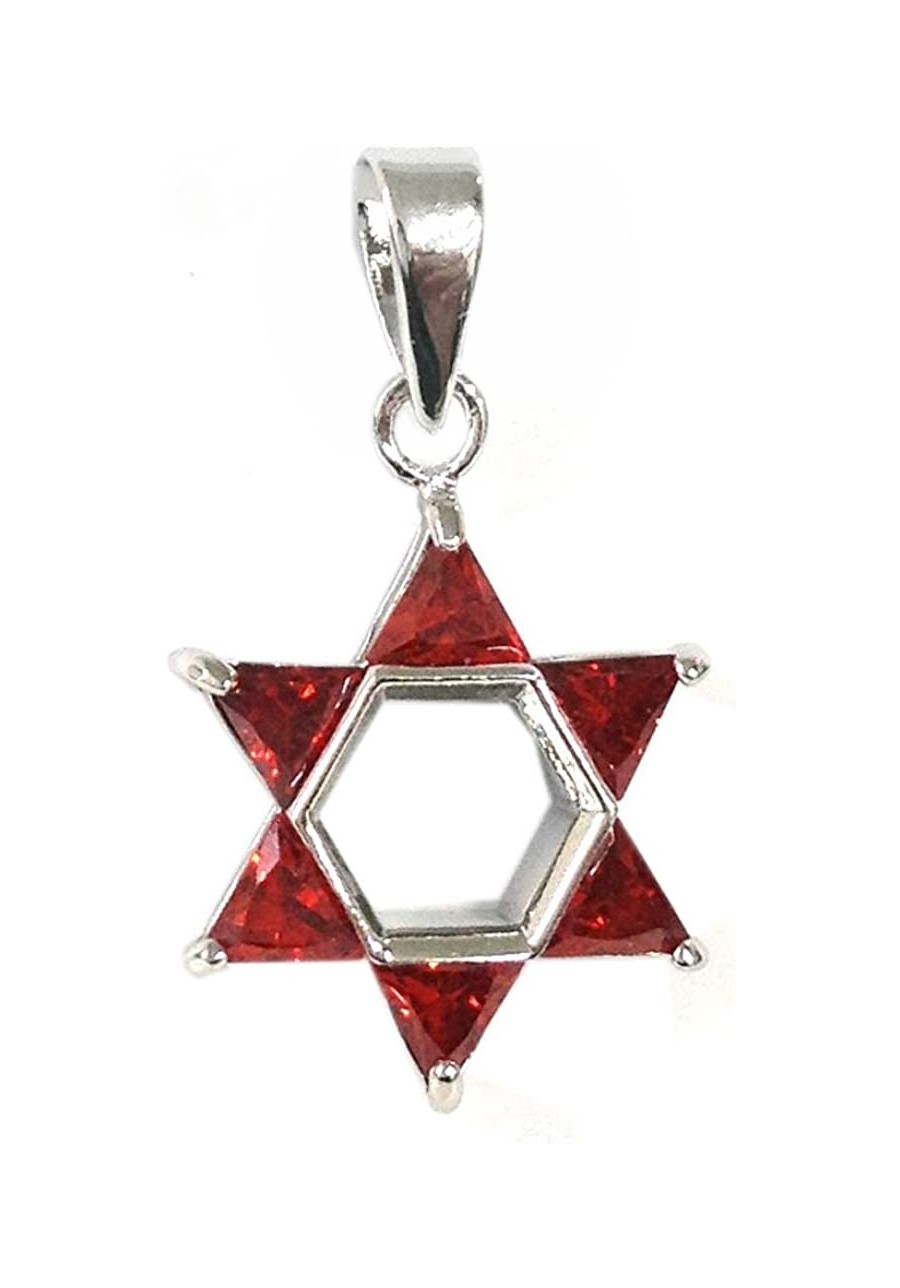 Brass Cubic Zirconia Star of David Pendant $6.84 Pendants & Coins