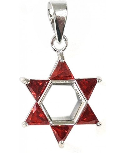 Brass Cubic Zirconia Star of David Pendant $6.84 Pendants & Coins