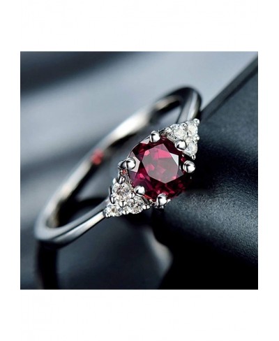 Women Faux Sapphire Garnet Emerald Gemstone Finger Ring Wedding Jewelry Gift $4.59 Statement