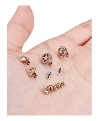 14G Dermal Piercing Jewelry Internally Threaded Dermal Anchor Tops and Base Titanium Microdermals Piercing for Women Men $12....