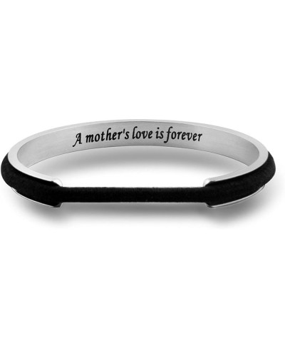 Mother Bracelet Hair Tie Bracelet A Mother's Love is Forever Cuff Bracelet Perfect New Mom Gift $15.27 Cuff