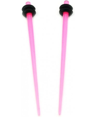 Solid Pink Acrylic Tapers - Includes Double O Rings - 14G Gauge - 1.6mm $10.16 Piercing Jewelry