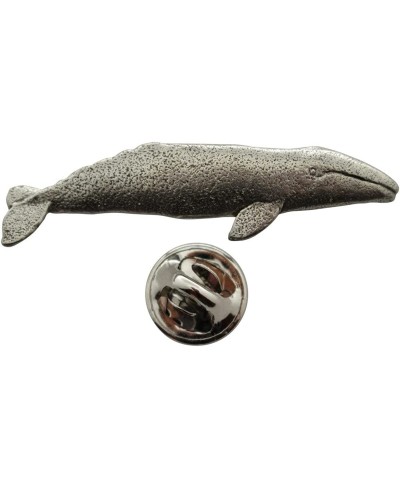 Grey Whale Pin ~ Antiqued Pewter ~ Lapel Pin - Antiqued Pewter $13.46 Brooches & Pins