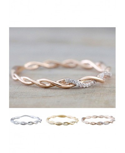 Ring Vintage Statement Stackable Knuckle Rings Festival Jewelry Gift Women Ring Twisted Shape Rhinestones Jewelry Exquisite B...